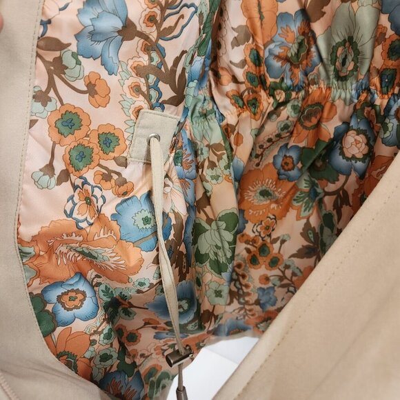 London Fog Sport Trench Coat Beige Size Large Womens Hooded - Picture 10 of 11